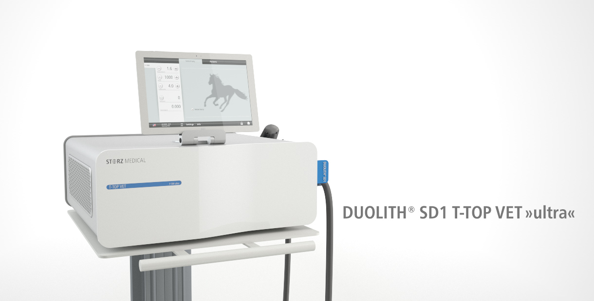 DUOLITH SD1 VET ultra for ESWT in Veterinary Medicine